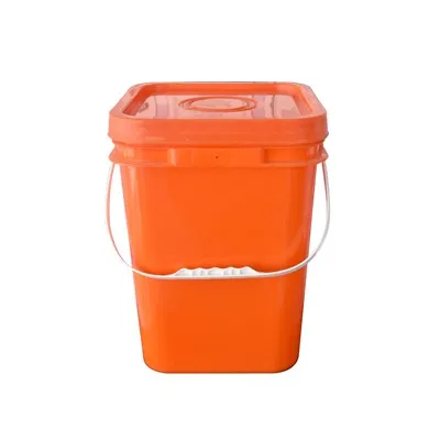 5 gallon firkantet spand med låg